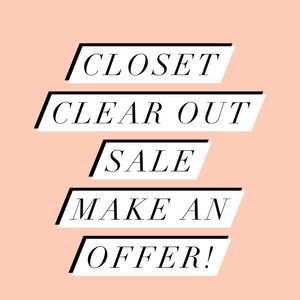 Closet sale: make an offer